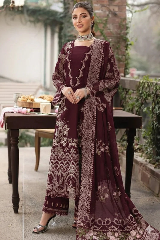Kahf 3pc Unstitched Dhanak|E127