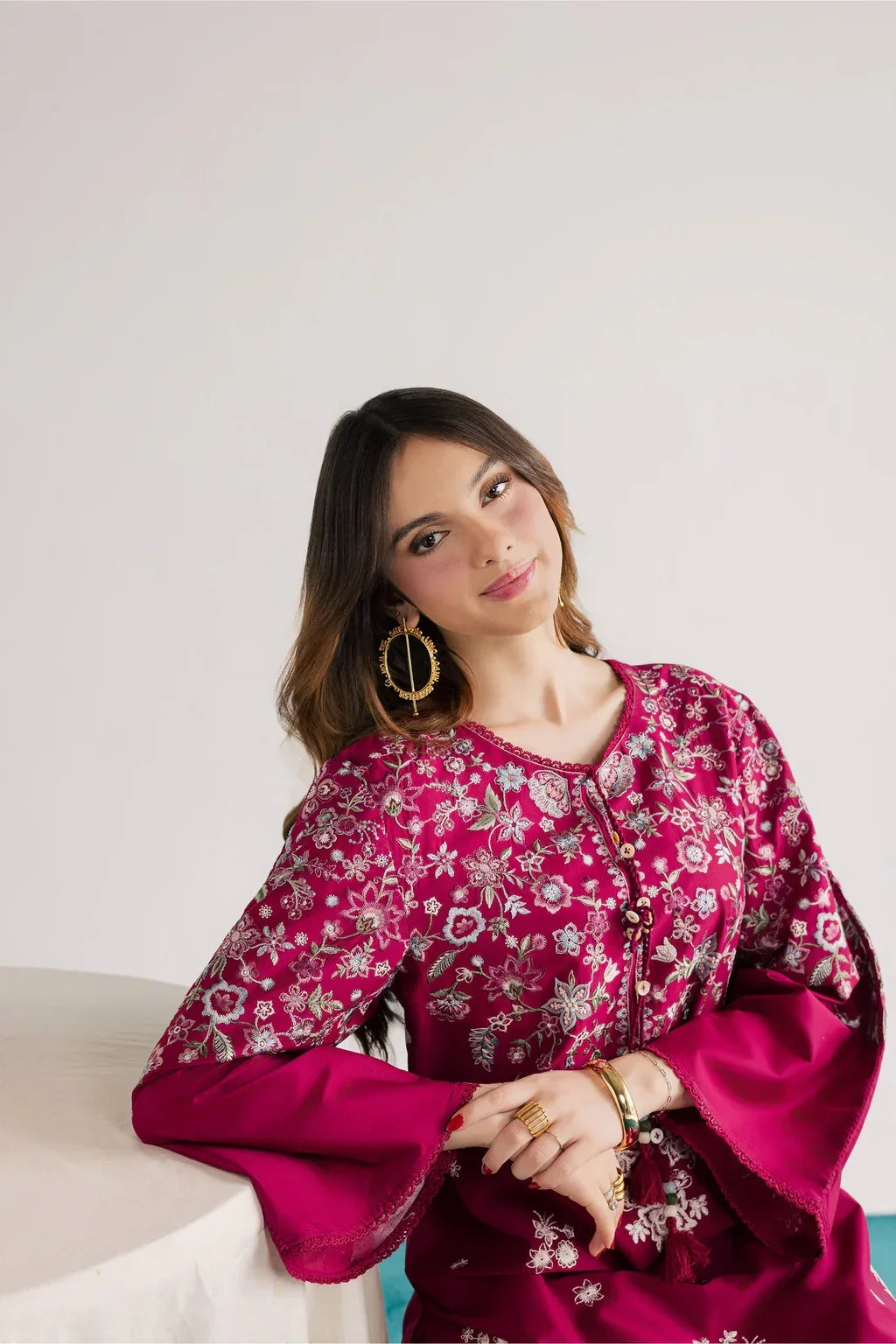 Batik 2-pc Dhanak Embroided Suit|E135