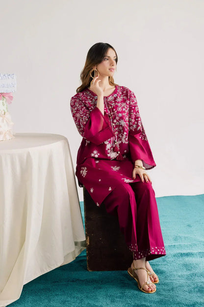 Batik 2-pc Dhanak Embroided Suit|E135